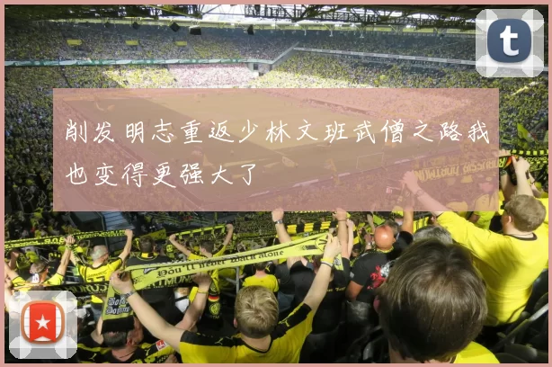 削发明志重返少林文班武僧之路我也变得更强大了