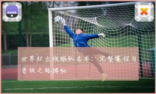 世界杯出线球队名单：完整赛程与晋级之路揭秘